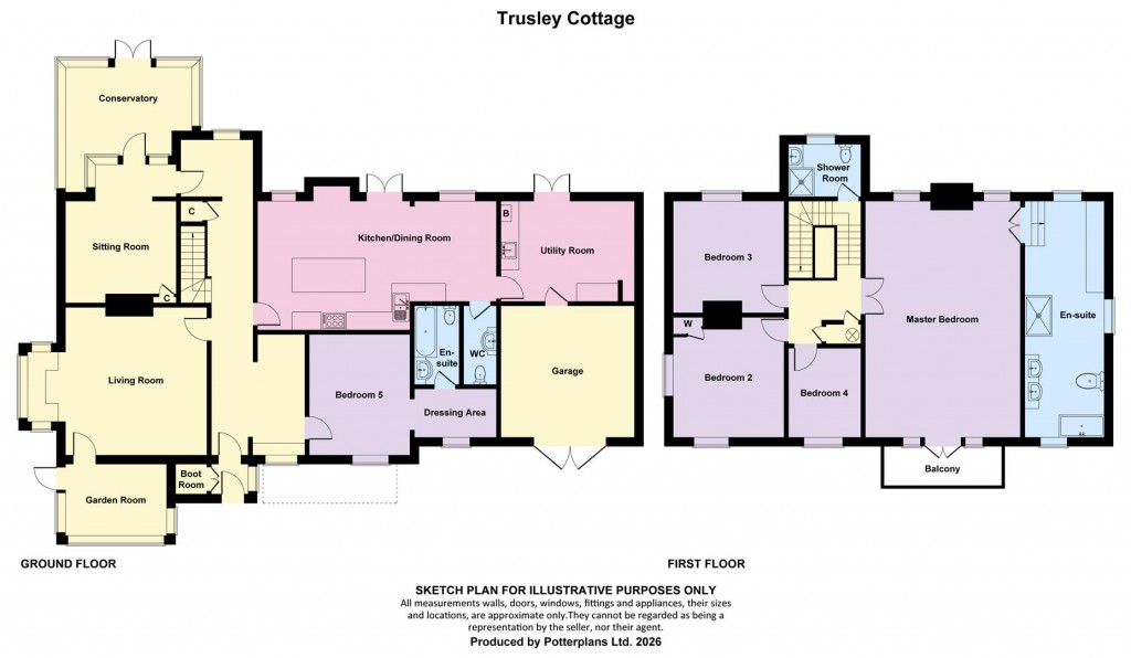 Floorplans For Totland Bay, Isle of Wight