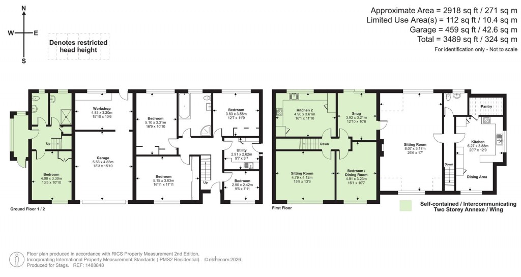 Floorplans For Knowle Gardens, Combe Martin, Ilfracombe
