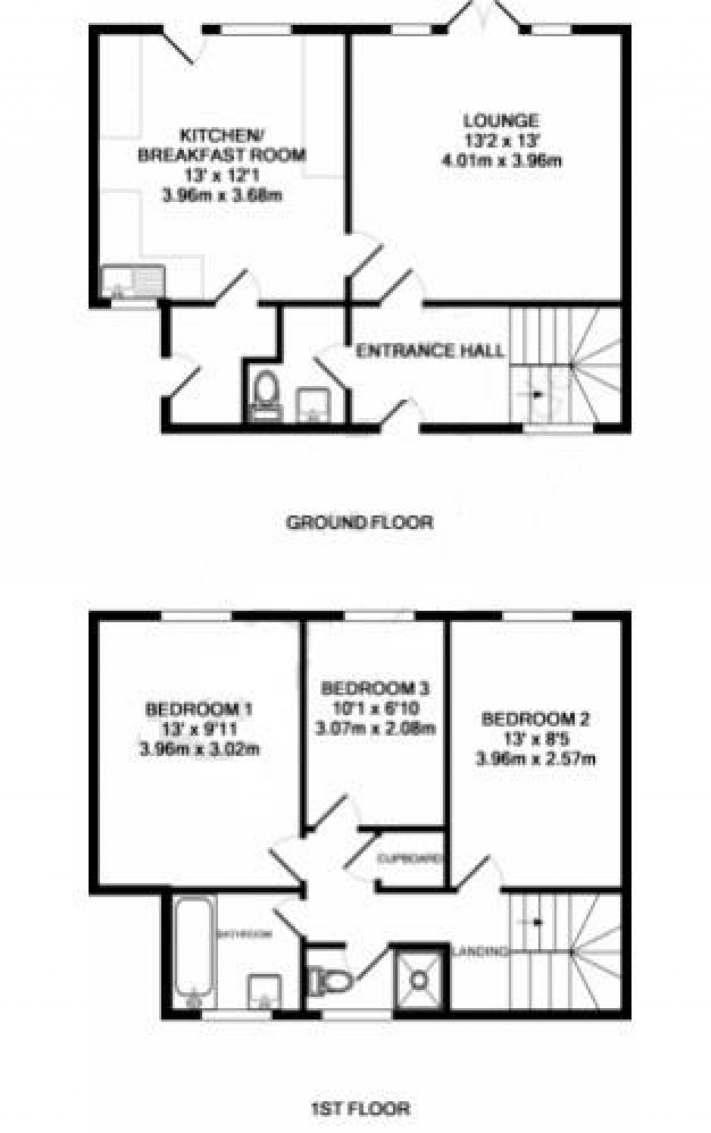 Floorplans For Fritton Court, Haverhill