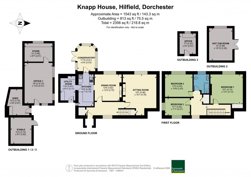 Floorplans For Hilfield, Dorchester, Dorset