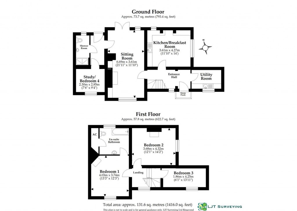 Floorplans For Marchants Cottage, Sandleheath, Fordingbridge