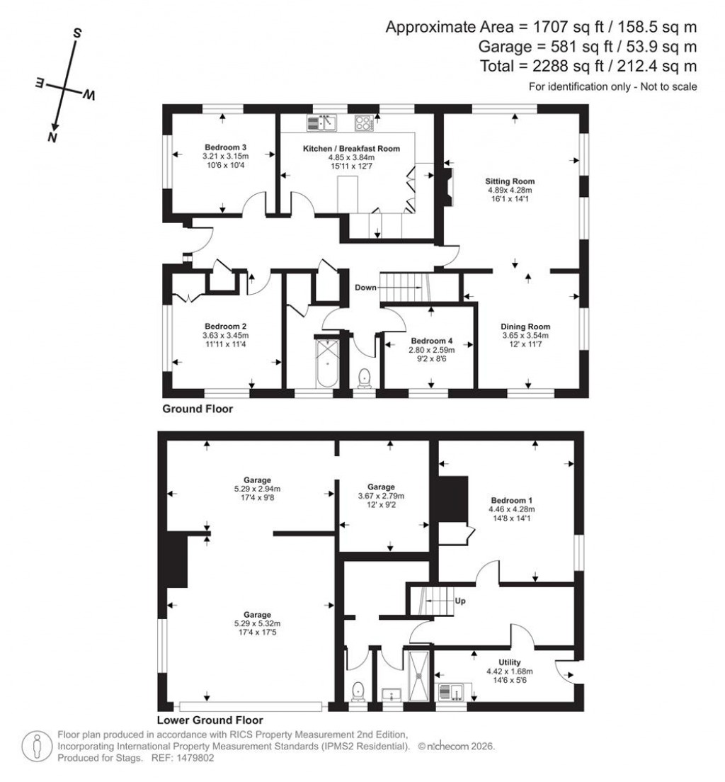 Floorplans For Teign Lane, Trusham, Newton Abbot