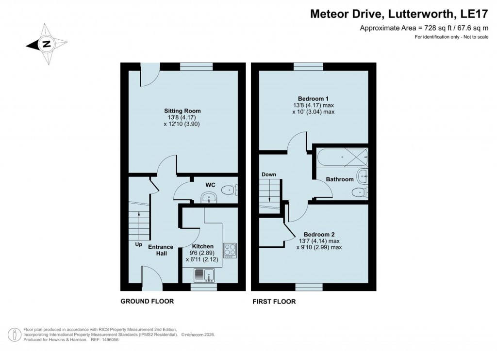 Floorplans For Meteor Drive, Lutterworth, LE17