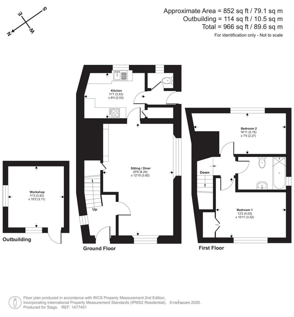 Floorplans For Ilsington, Bovey Tracey