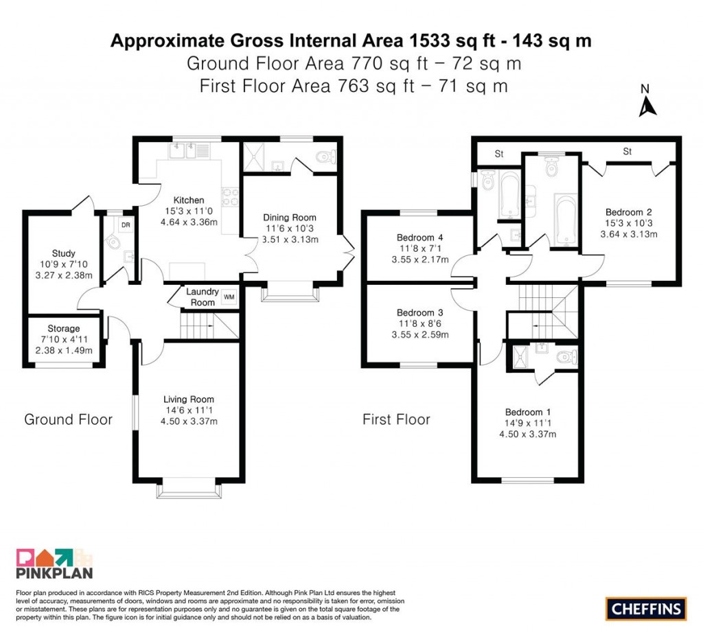 Floorplans For Elsworth Place, Cambridge