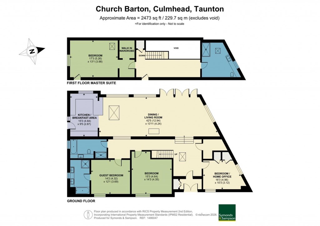 Floorplans For Church Barton, Otterford, Taunton