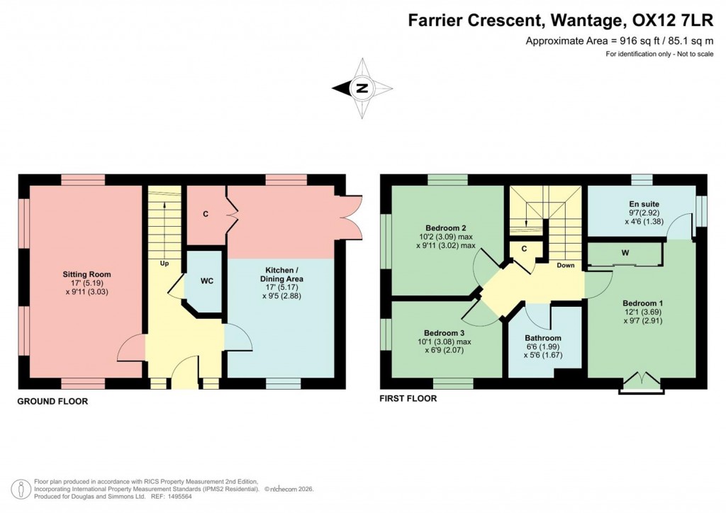 Floorplans For Farrier Crescent, Wantage, Oxfordshire OX12