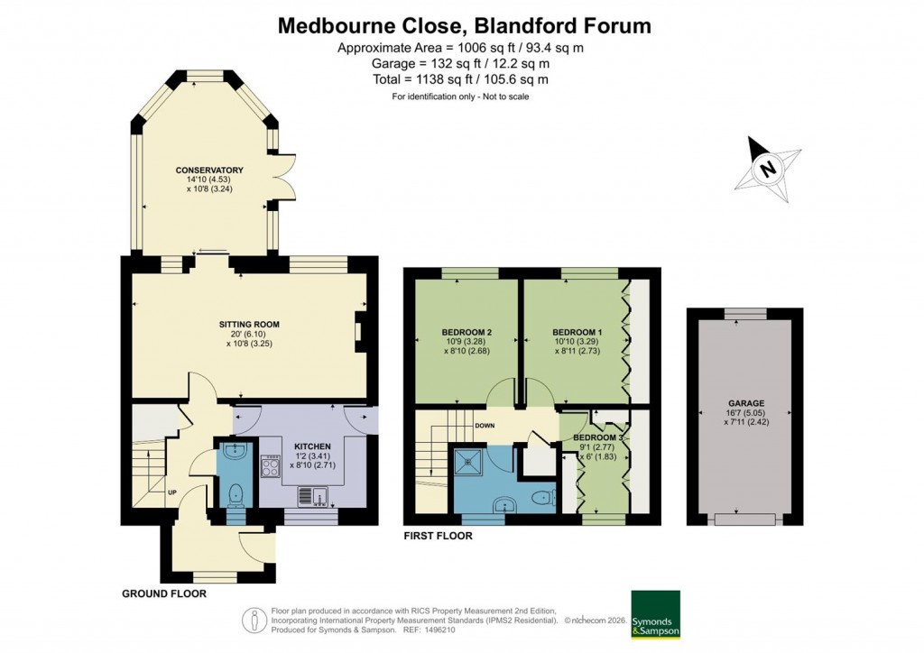 Floorplans For Medbourne Close, Blandford Forum