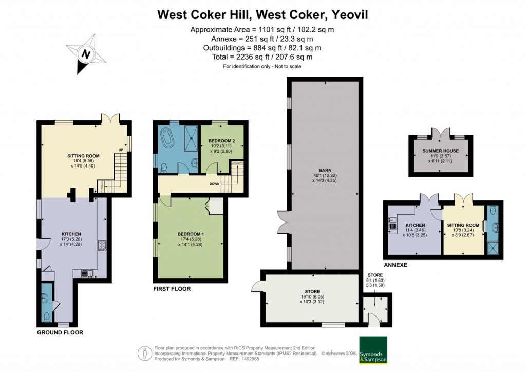 Floorplans For West Coker Hill, West Coker, Yeovil