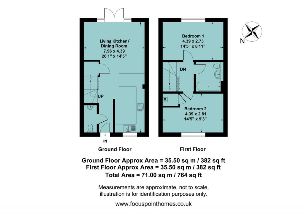 Floorplans For Pippin Close, Bodicote