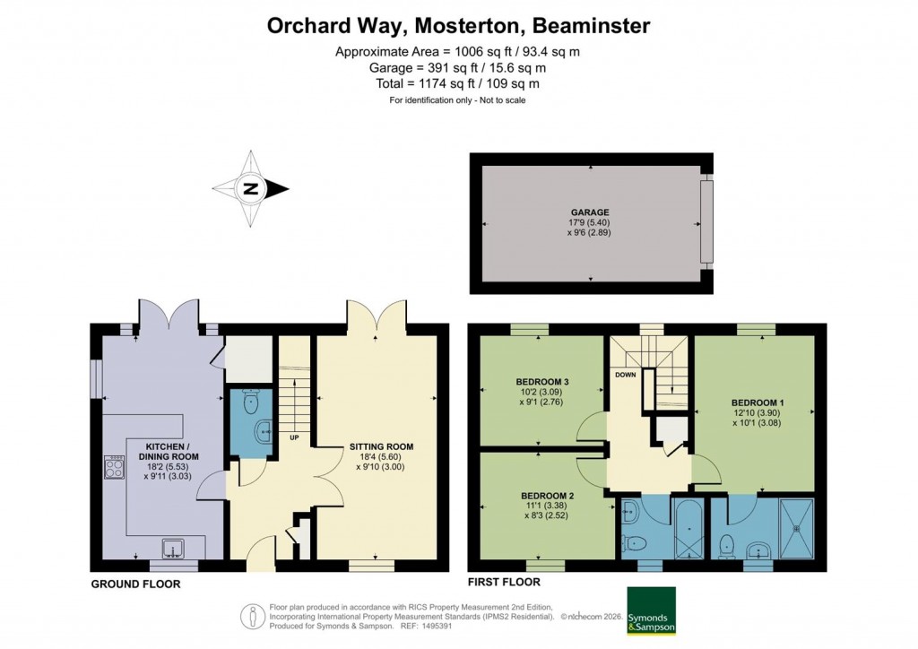 Floorplans For Orchard Way, Mosterton, Beaminster