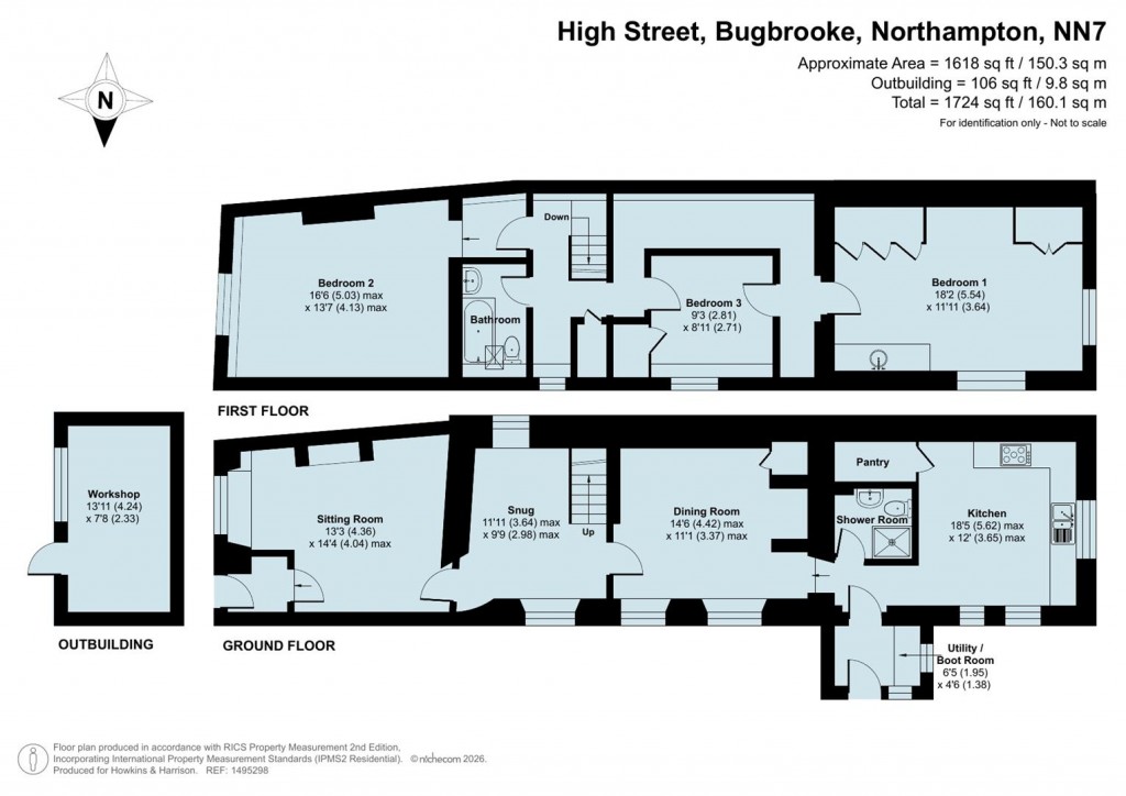 Floorplans For High Street, Bugbrooke, Northampton, NN7