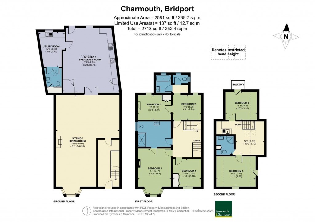 Floorplans For The Street, Charmouth, Bridport