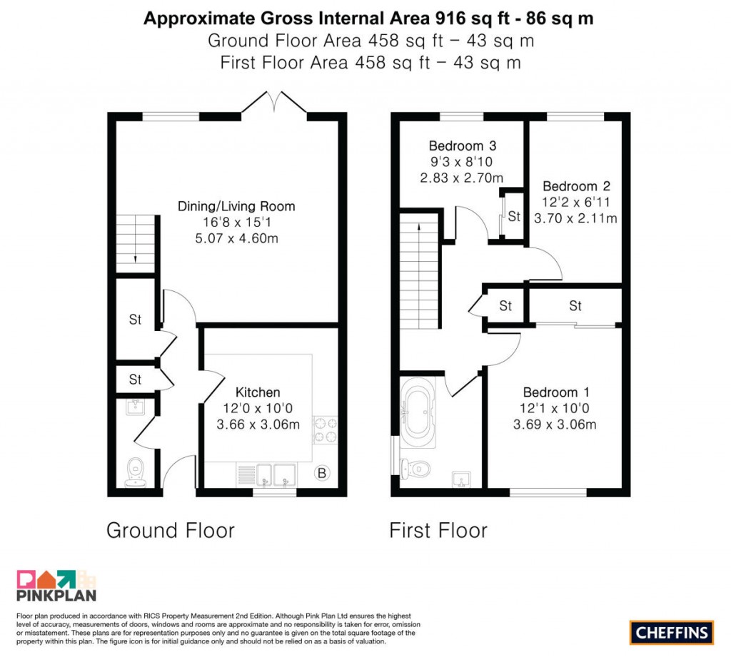 Floorplans For Persimmon Walk, Newmarket