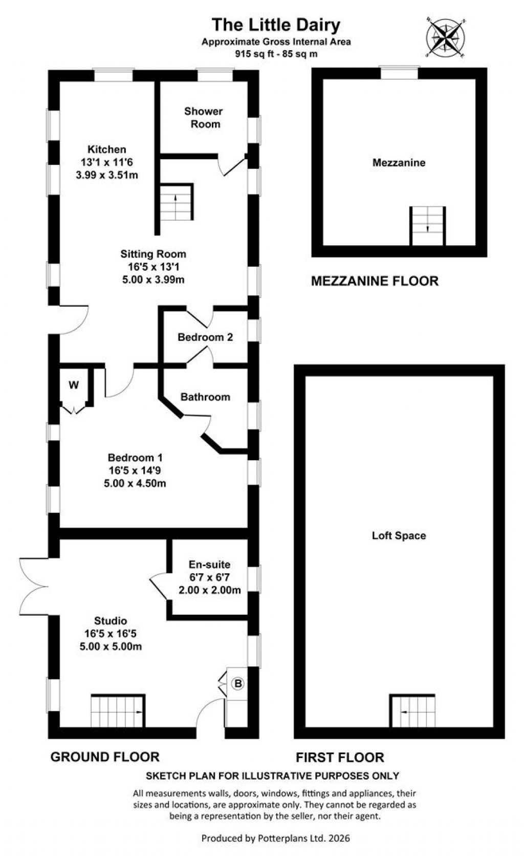 Floorplans For Seaview, Isle of Wight