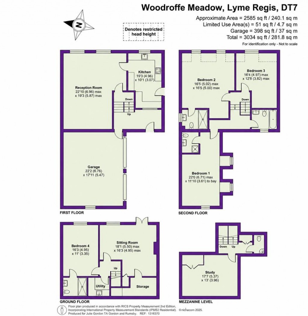 Floorplans For Woodroffe Meadow, Lyme Regis