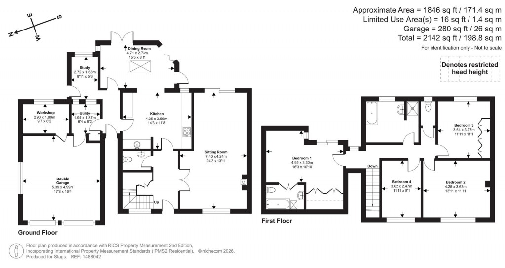 Floorplans For Crapstone, West Devon