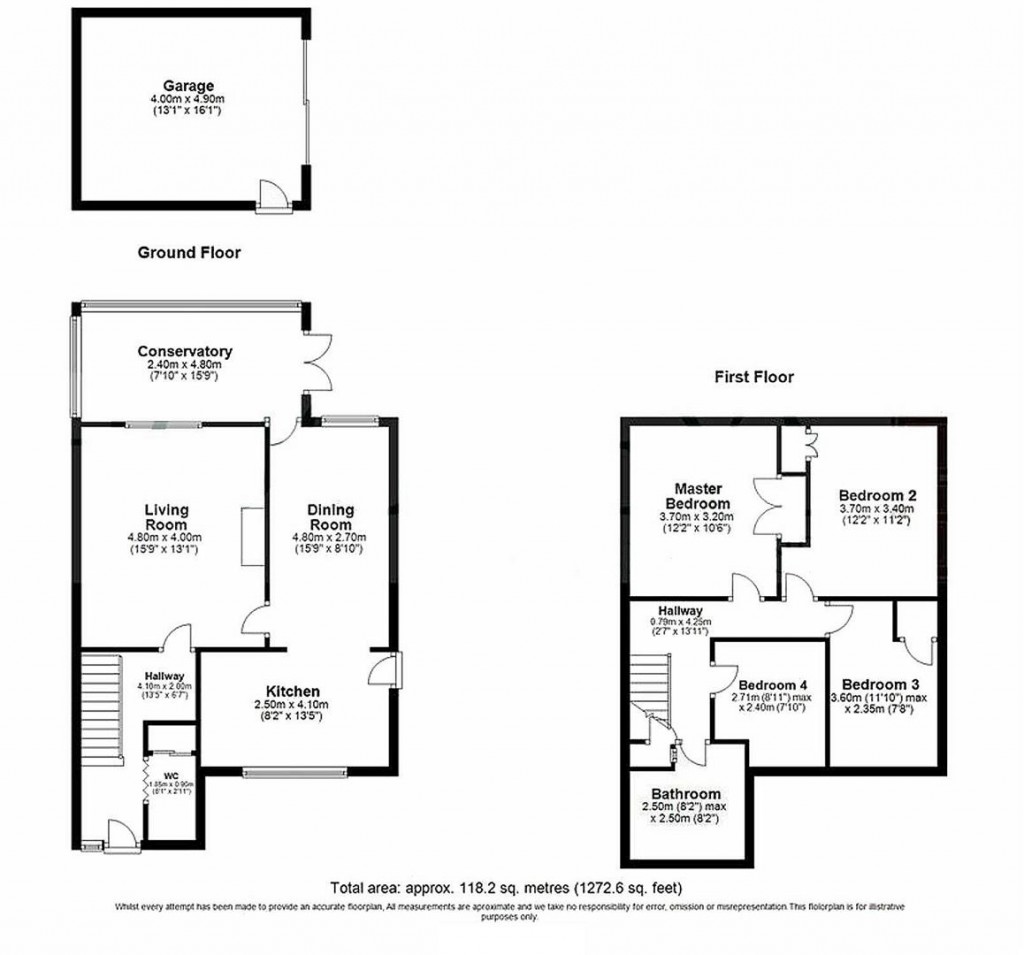 Floorplans For Wheatsheaf Way, Linton, Cambridge