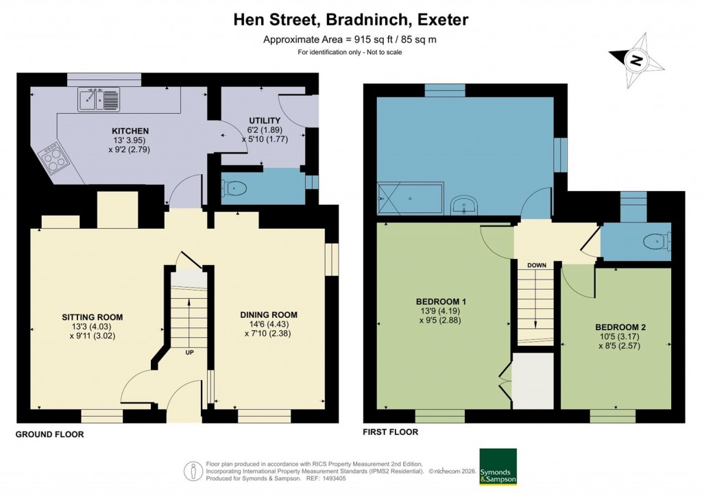 Floorplans For Hen Street, Bradninch, Exeter