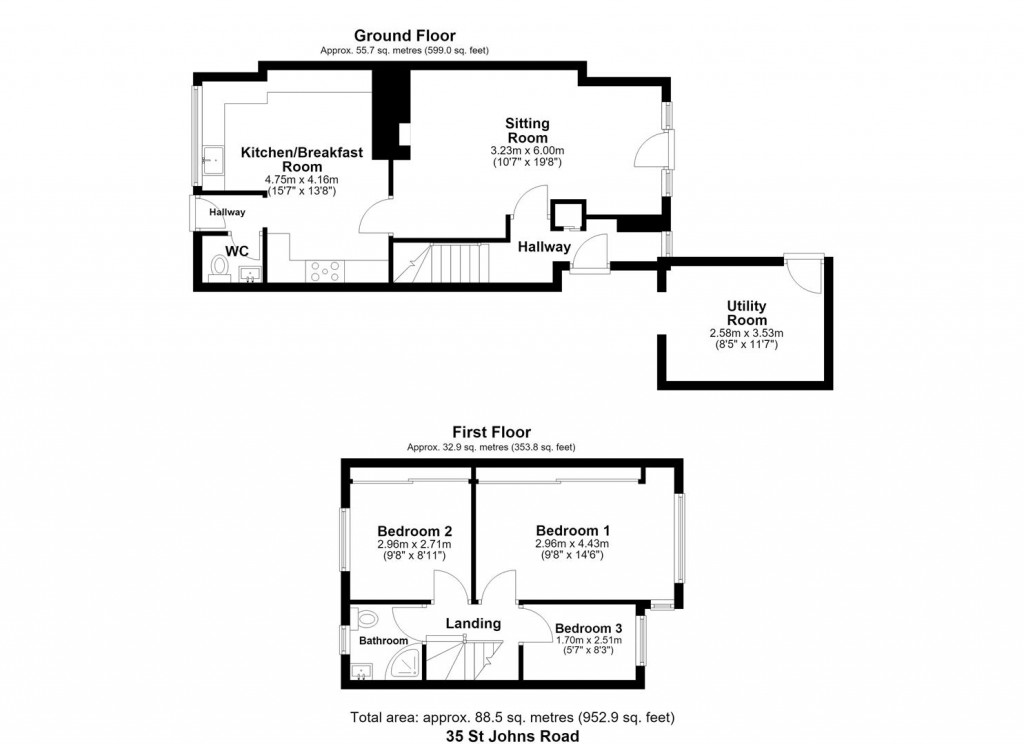 Floorplans For St. Johns Road, Launceston