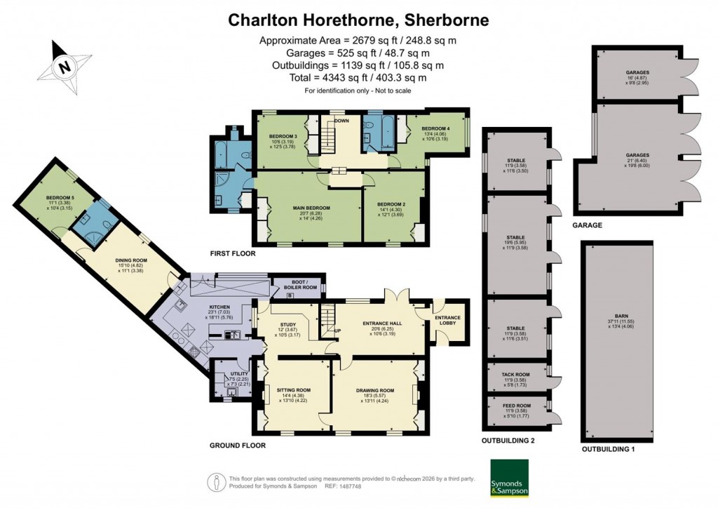 Floorplans For Hull Lane, Charlton Horethorne, Sherborne
