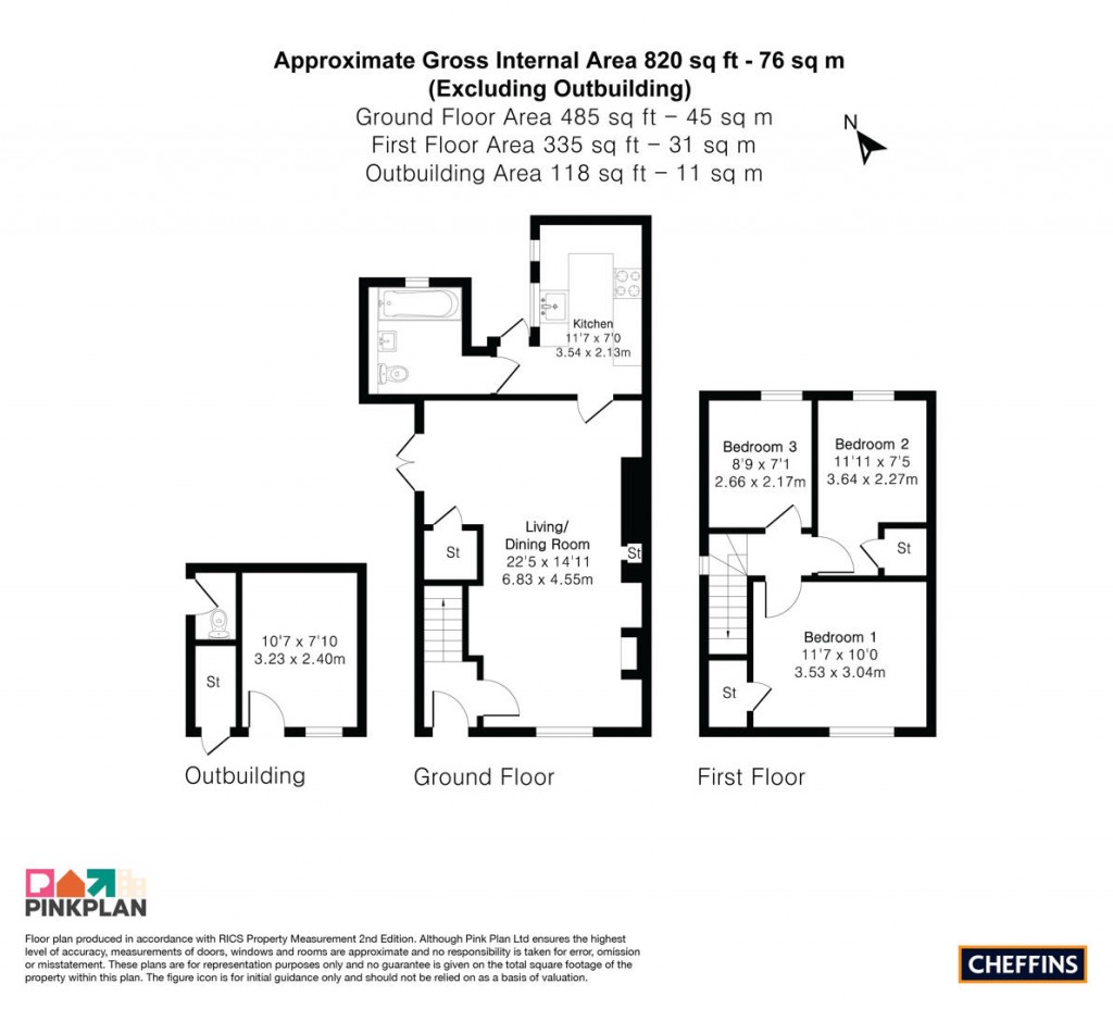 Floorplans For Church Lane, Worlington