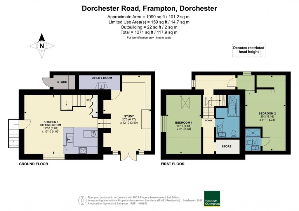Floorplans For Dorchester Road, Frampton, Dorchester