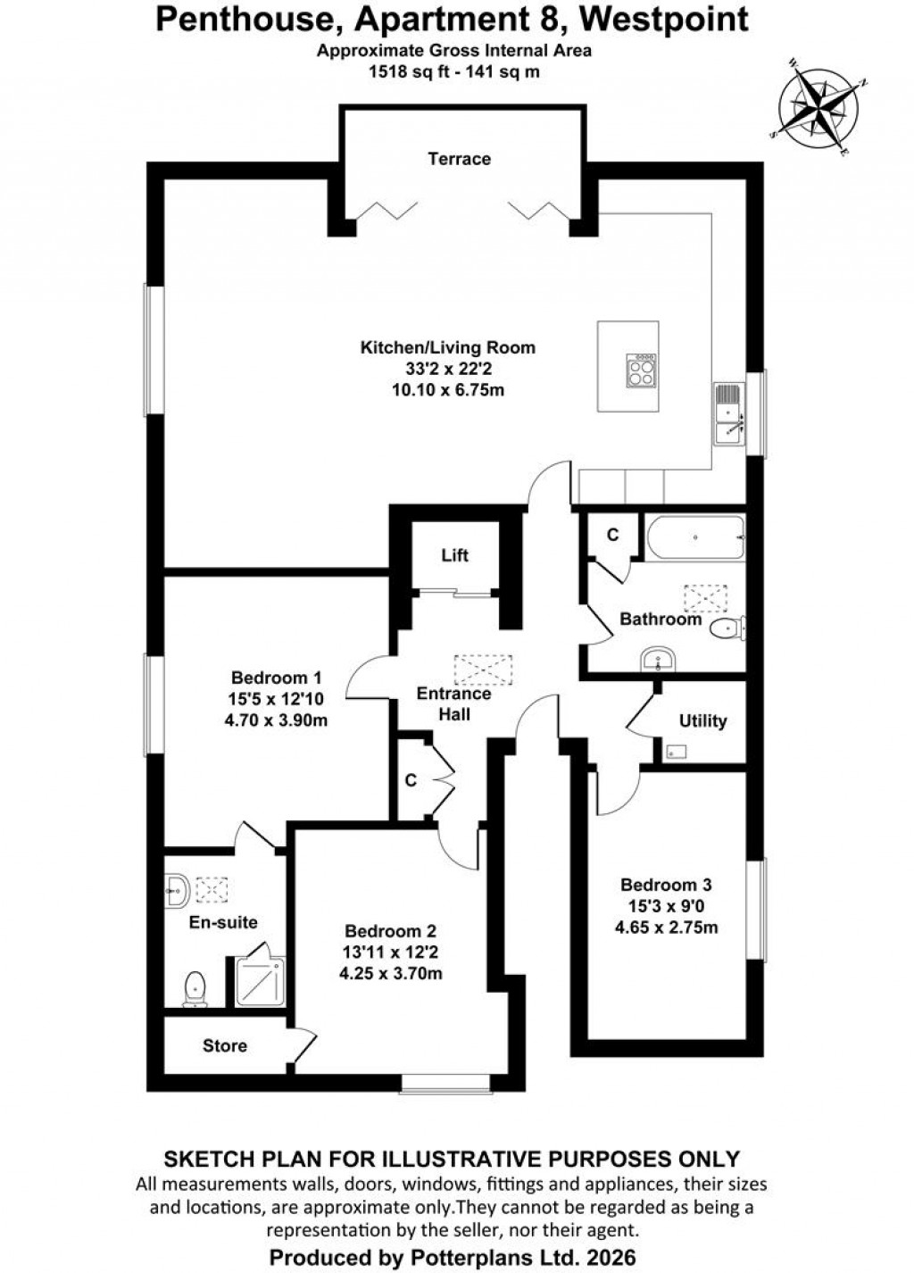Floorplans For Cowes, Isle of Wight