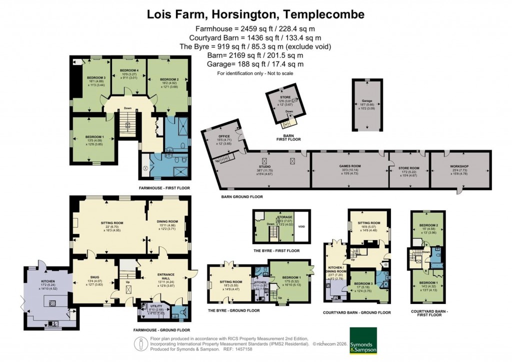 Floorplans For Horsington, Templecombe
