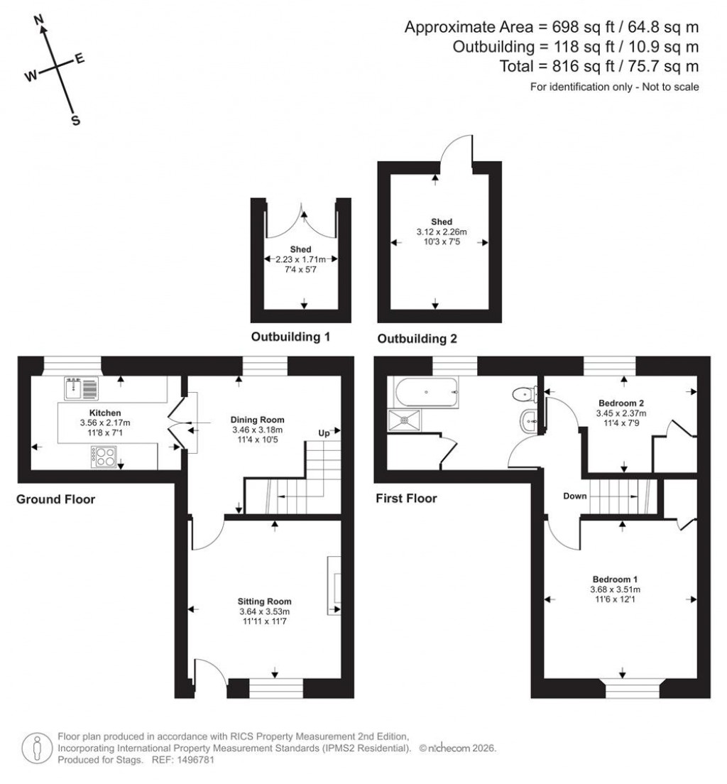 Floorplans For Combe St. Nicholas, Chard