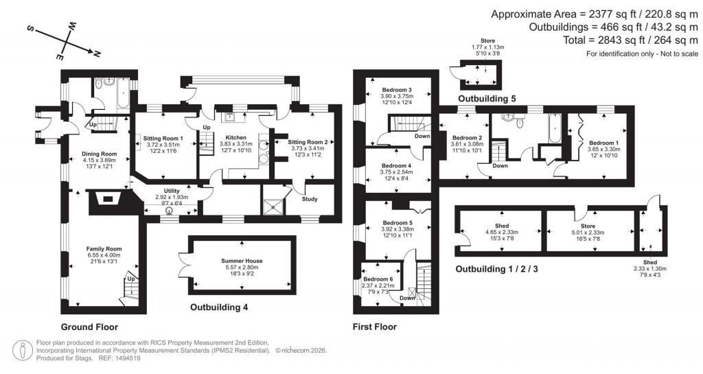 Floorplans For Coryton, Lyd Valley, West Devon