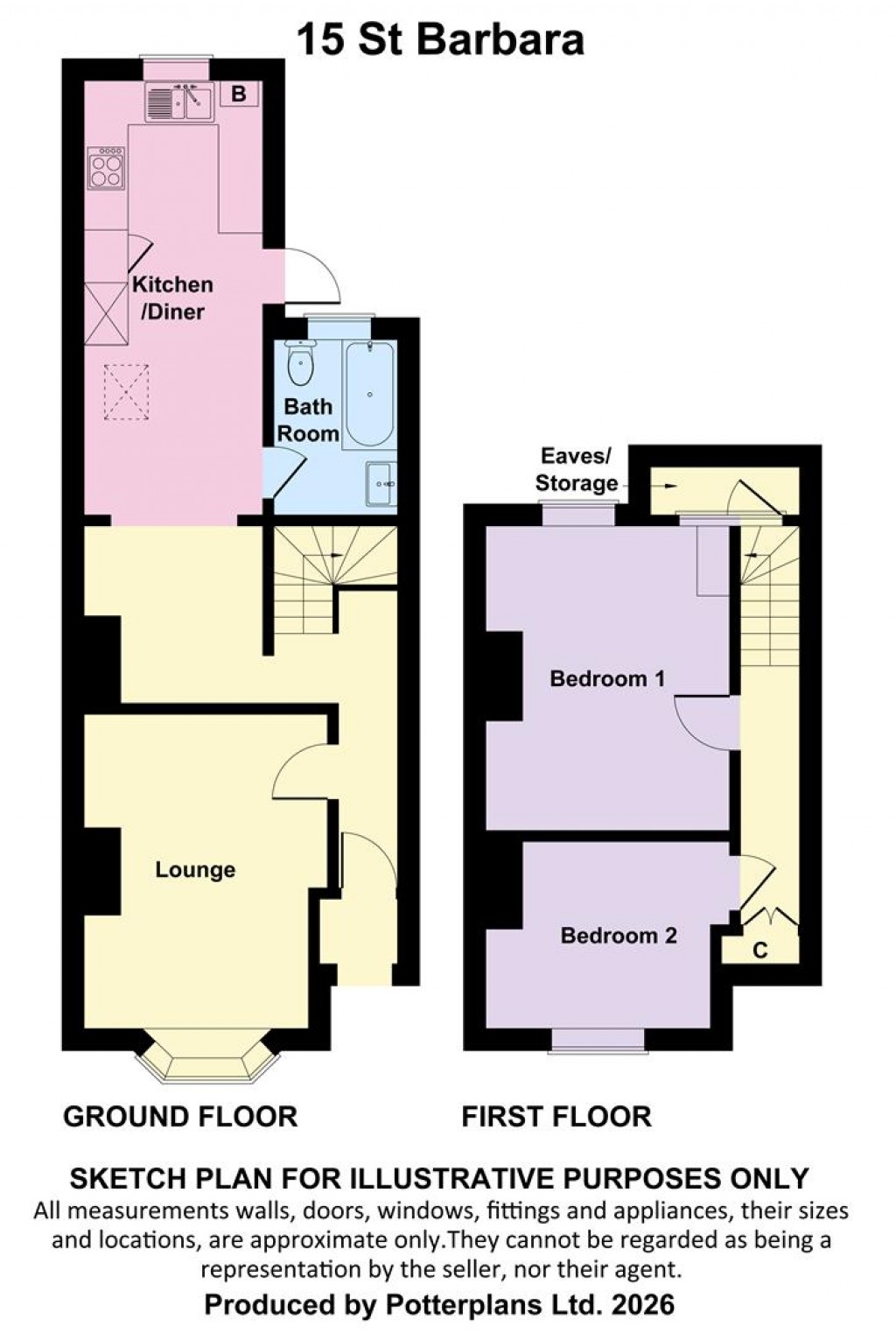 Floorplans For Freshwater, Isle of Wight