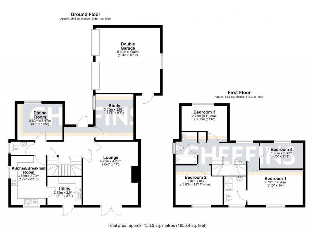 Floorplans For Pilgrims Way, Ely