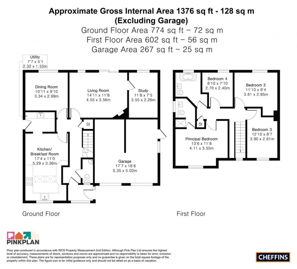 Floorplans For Coltsfoot Close, Cambridge