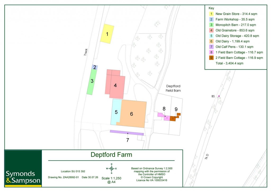 Floorplans For Deptford Farm, Wylye, Wiltshire