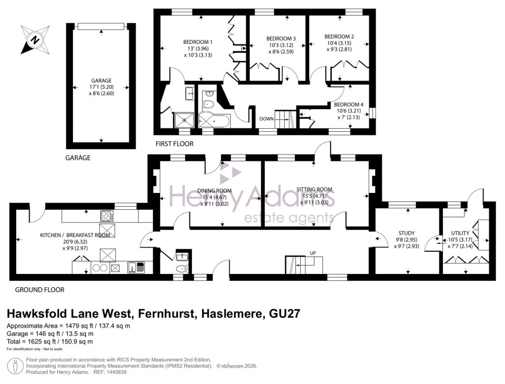 Floorplans For Hawksfold Lane West, Fernhurst, GU27