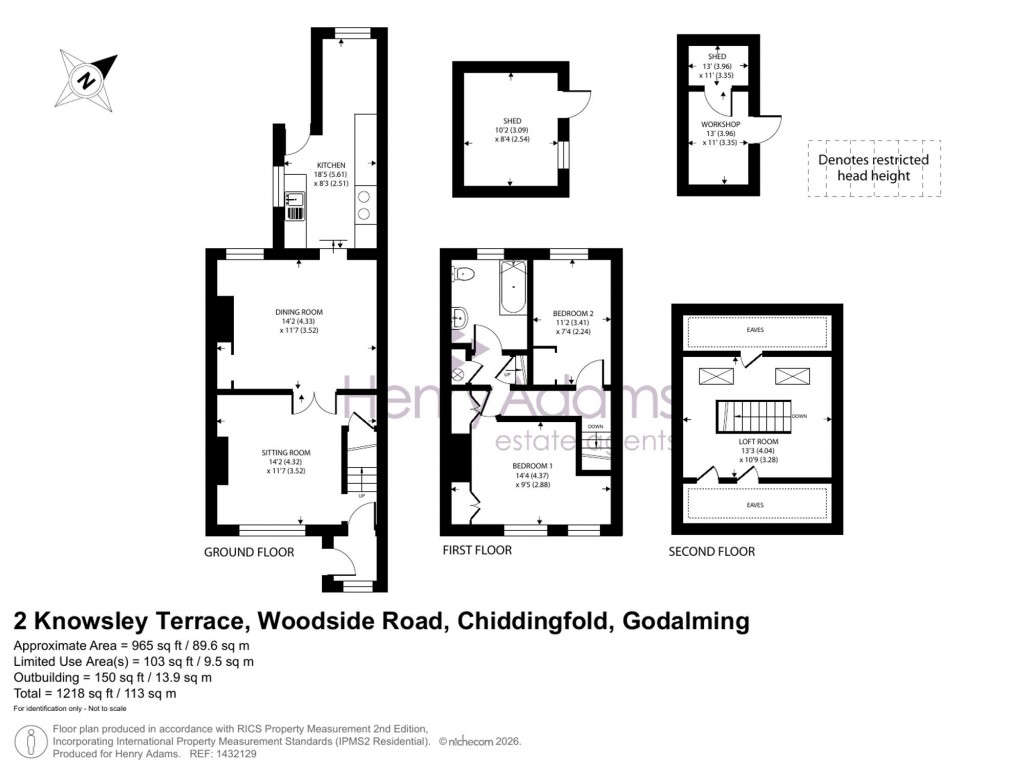 Floorplans For Woodside Road, Chiddingfold, GU8