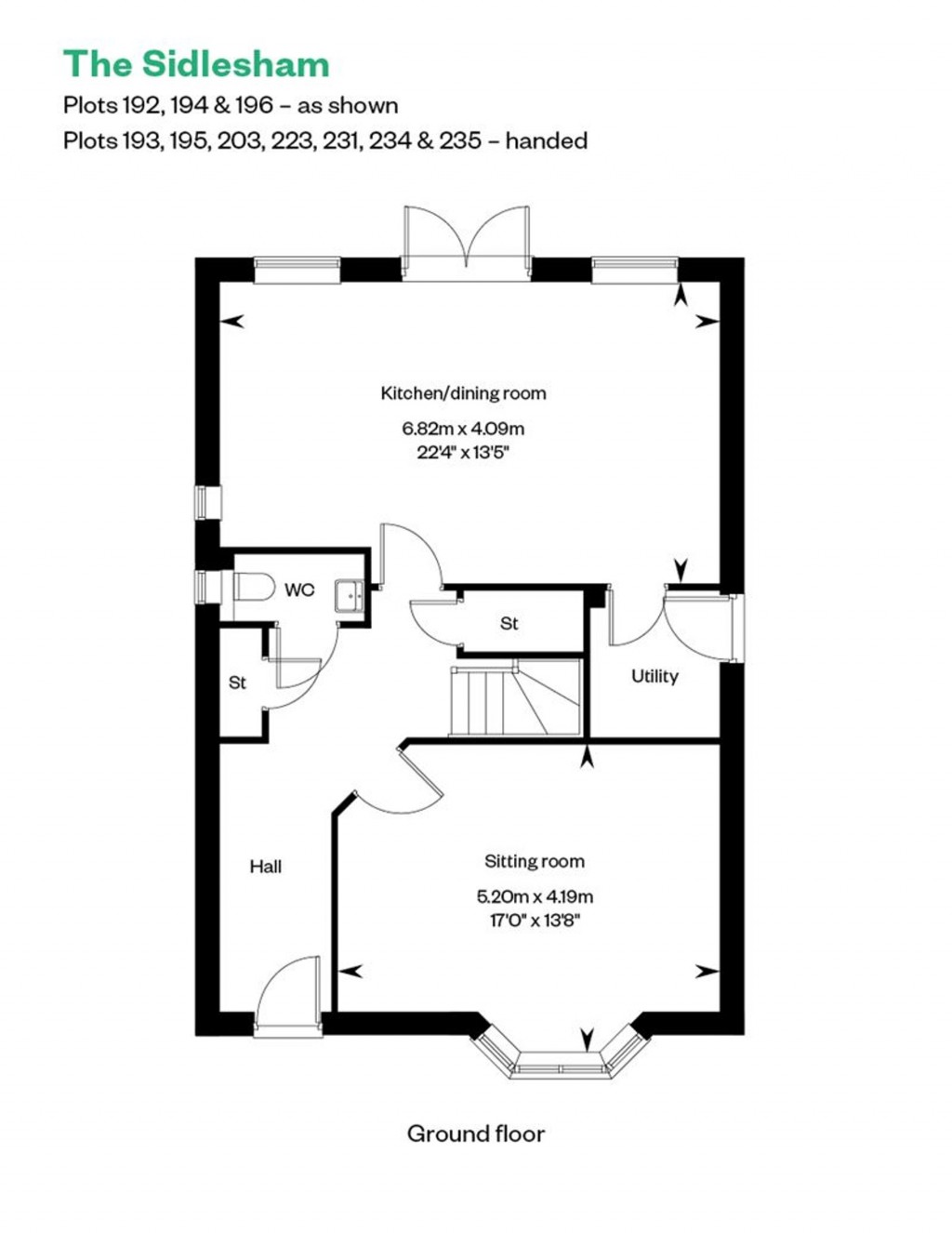 Floorplans For Osprey Drive, Chichester, PO20