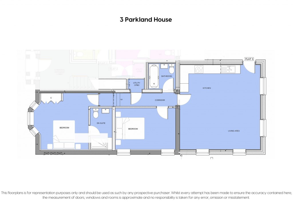 Floorplans For Parklands House, 21 Hurst Road, RH12