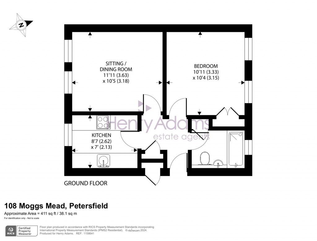 Floorplans For Moggs Mead, Petersfield, GU31
