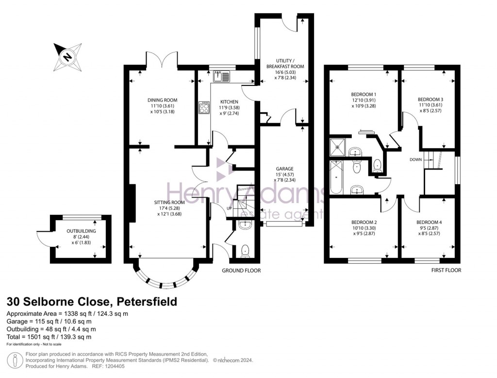 Floorplans For Selborne Close, Petersfield, GU32