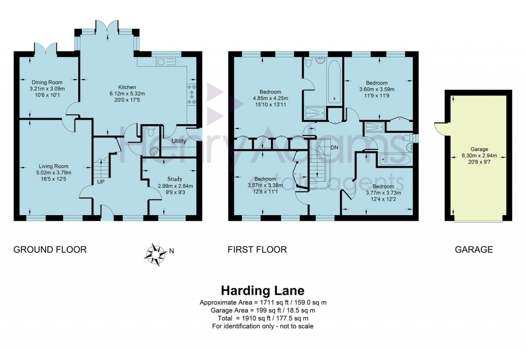 Floorplans For Harding Lane, Broadbridge Heath, RH12