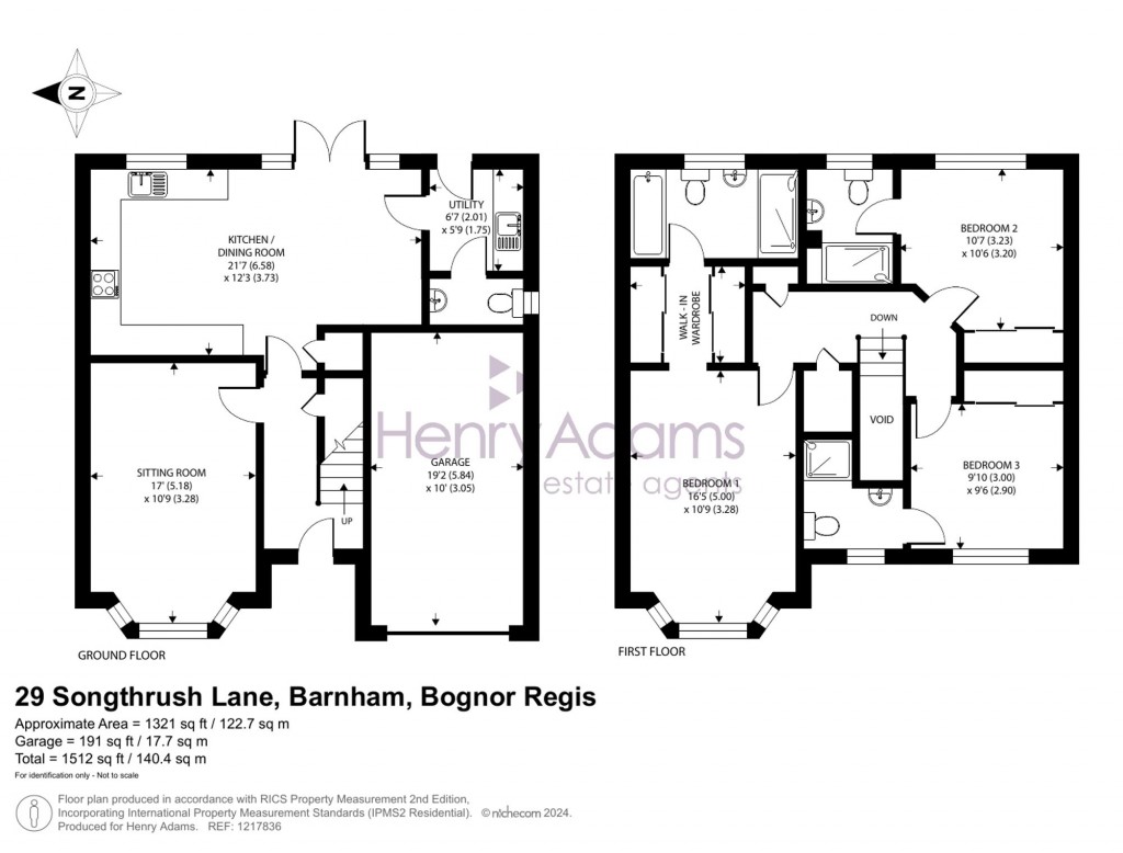 Floorplans For Songthrush Lane, Barnham, PO22