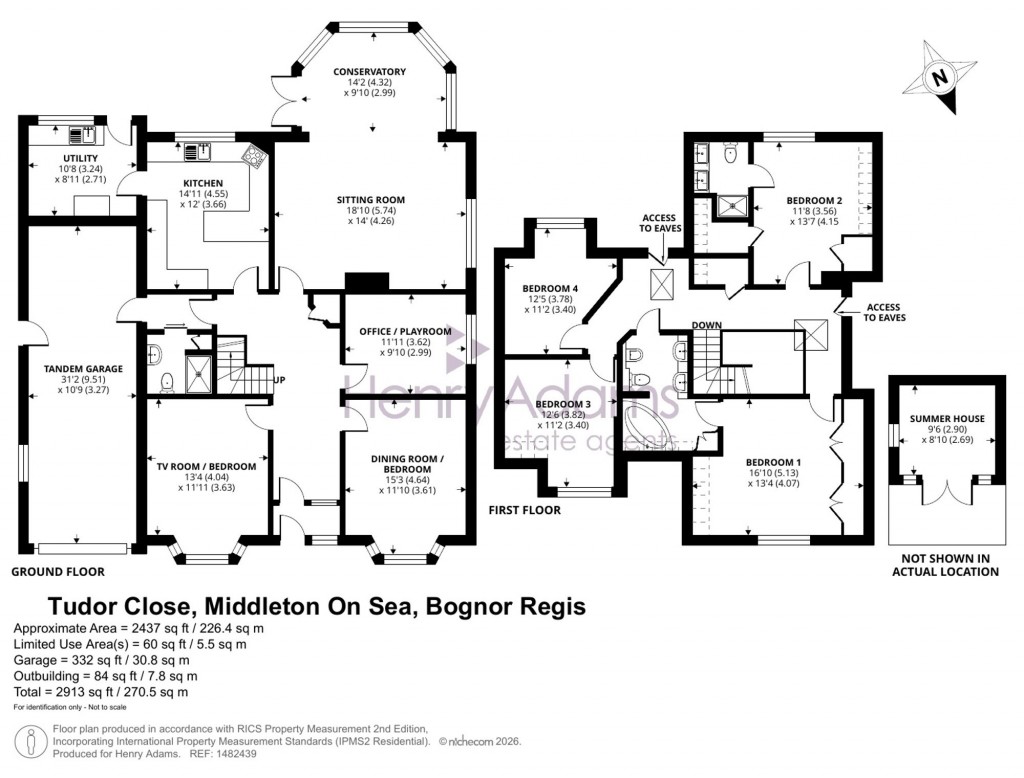 Floorplans For Tudor Close, Middleton-On-Sea, PO22