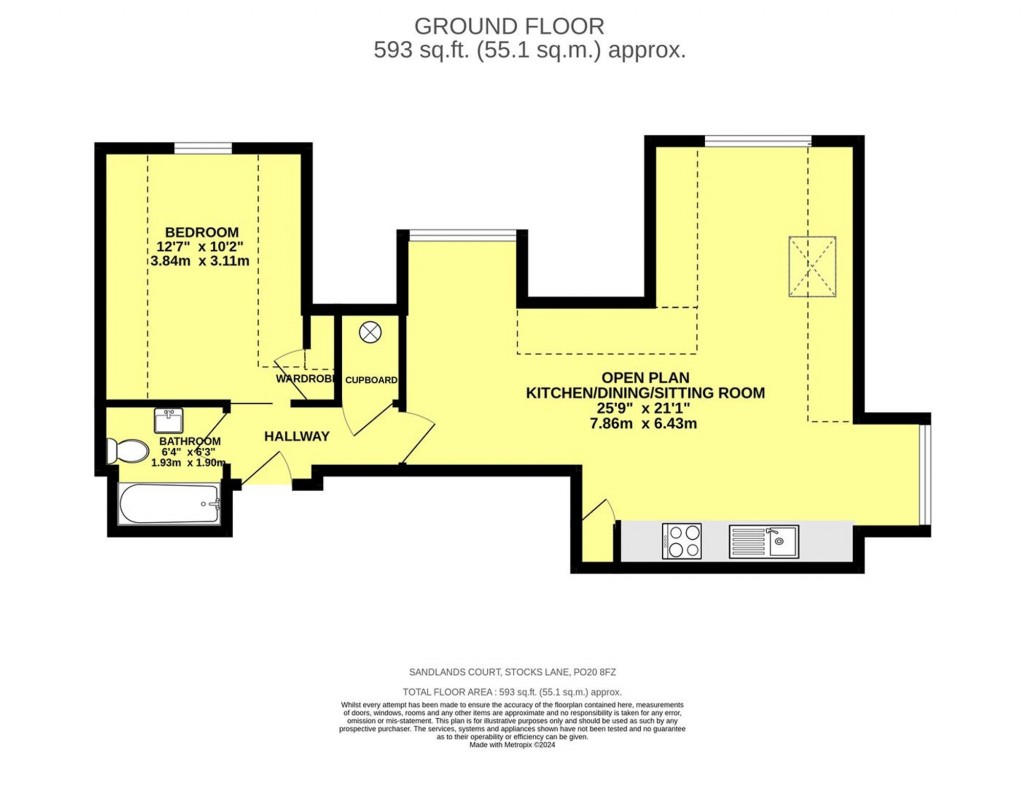 Floorplans For Stocks Lane, East Wittering, PO20