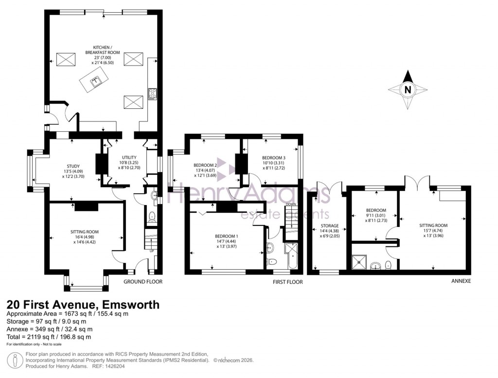 Floorplans For First Avenue, Emsworth, PO10
