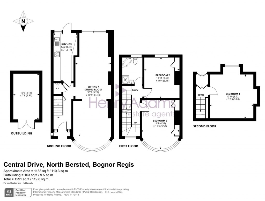 Floorplans For Central Drive, North Bersted, PO21