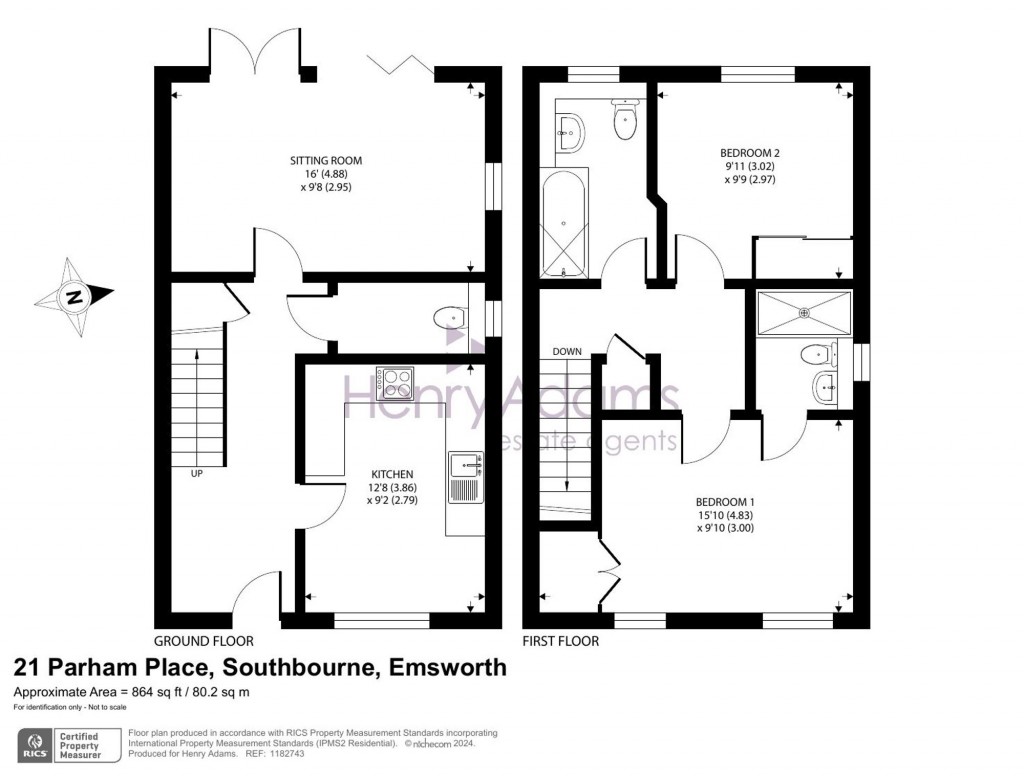 Floorplans For Parham Place, Southbourne, PO10