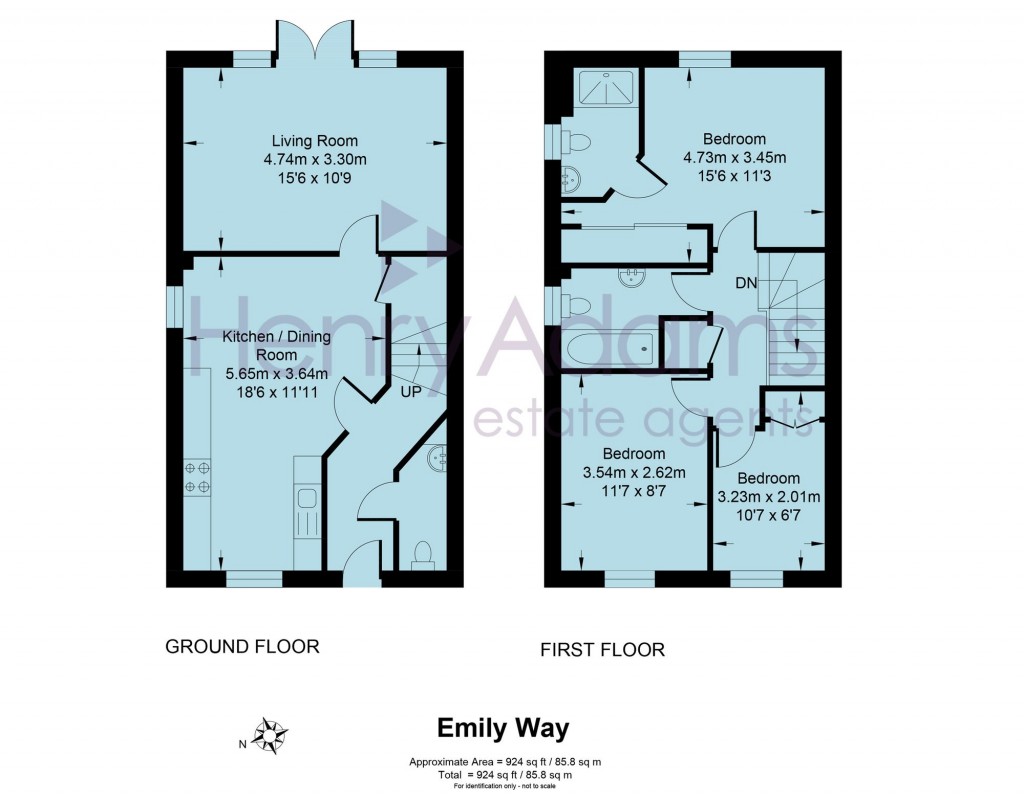 Floorplans For Emily Way, Haywards Heath, RH16