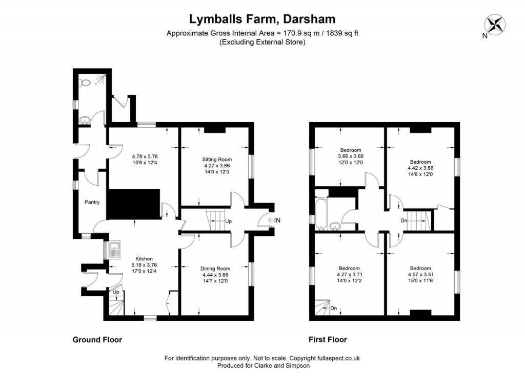 Floorplans For Darsham, Near Saxmundham, Suffolk